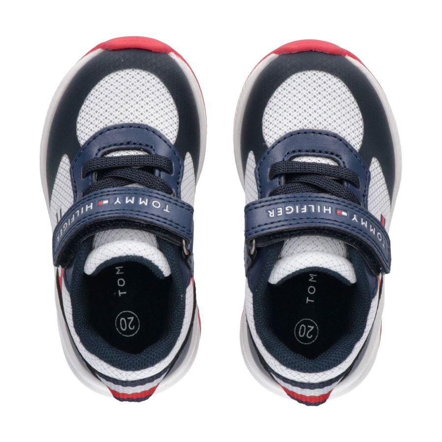 Sneaker Bassa Lacci e velcro da bambino Tommy Hilfiger | T1B9336661756Y004